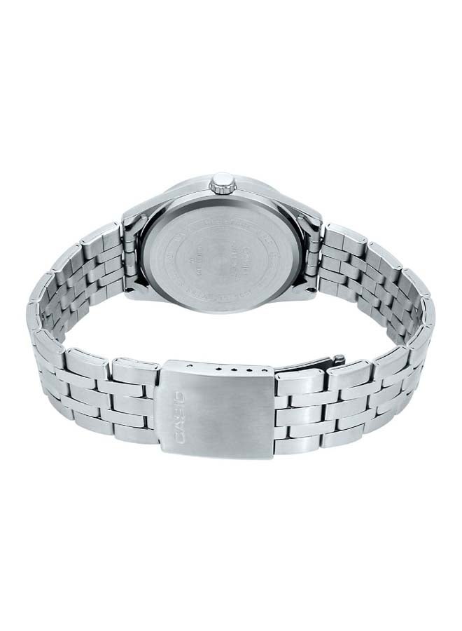 كاسيو ساعة يد معدنية بعقارب طراز MTP1335D-2AV - 38 مم - فضي للرجال - Image 3