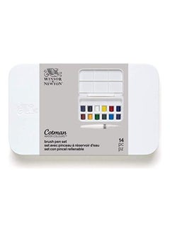 Pack Of 14 Cotman Watercolour Paint And Brush Pen - v1618928606/N46692939A_1