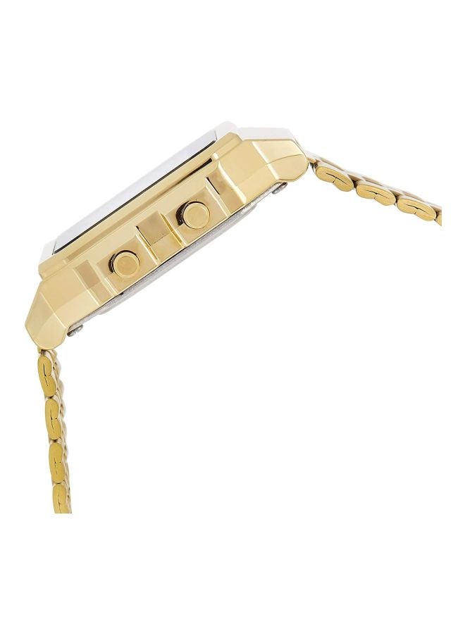 كاسيو ساعة يد رقمية طراز A500WGA-1DF مقاس 34 مم - لون ذهبي للرجال - Image 3