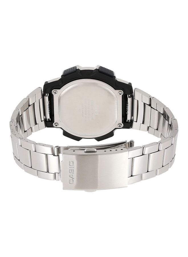 CASIO - Men's Stainless Steel Digital Quartz Watch AE-1000WD-1AVDF - 44 mm - Silver - Image 1