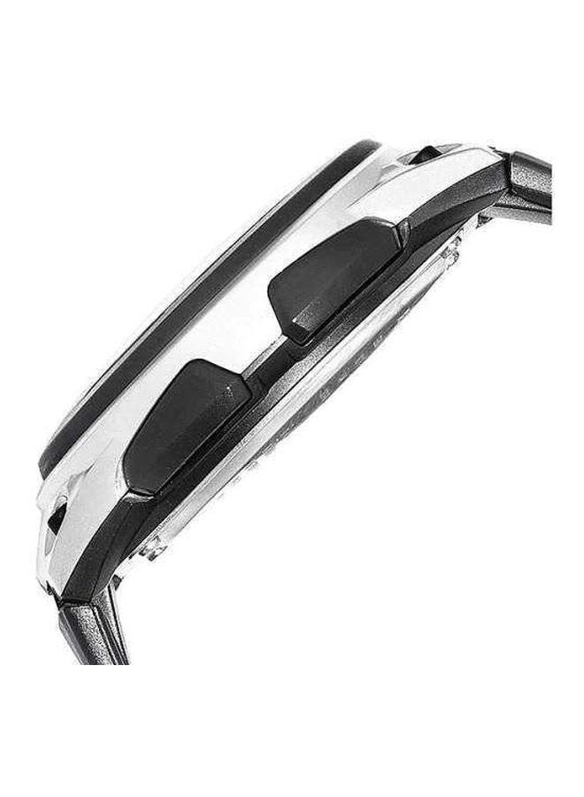 كاسيو ساعد يد بعقارب/ رقمية وسوار من الإستانلس ستيل طراز AW-80D-1A2 للرجال - Image 3