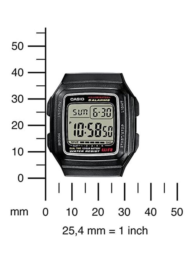 CASIO Men's Resin Digital Watch F-201WA-1AEF - 34 mm - Black - Image 5