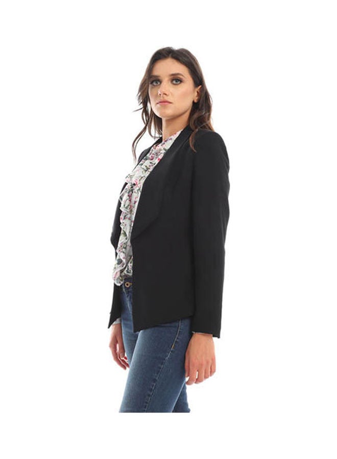Esla Crepe Jacket For Women Black  - Image 2