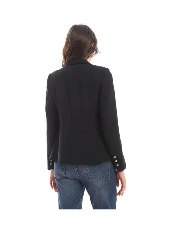 Esla Crepe Jacket For Women Black  - Image 3