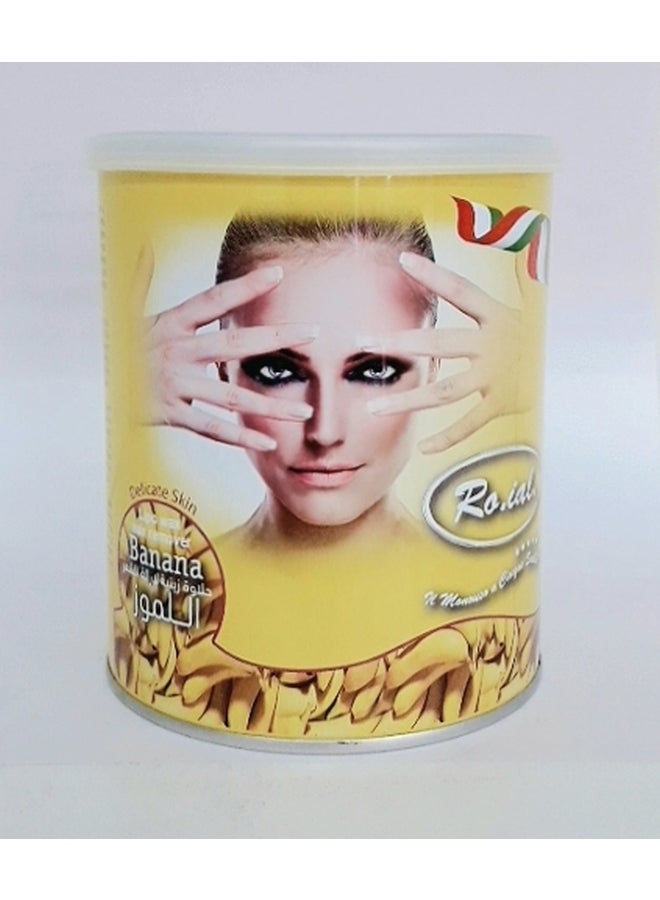Ro.ial. Banana Depilatory Wax Roll Yellow 600ml - Image 2