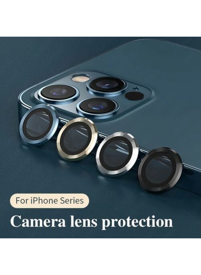 3 Pieces Camera Lens Protector For Apple iPhone 12 Pro Max Silver - Image 2