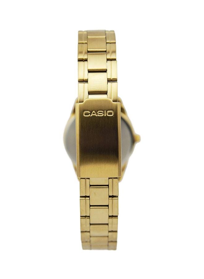 CASIO Women's Water Resistant Stainless Steel Analog Watch LTP-V005G-9AUDF - 28 mm - Gold - Image 5