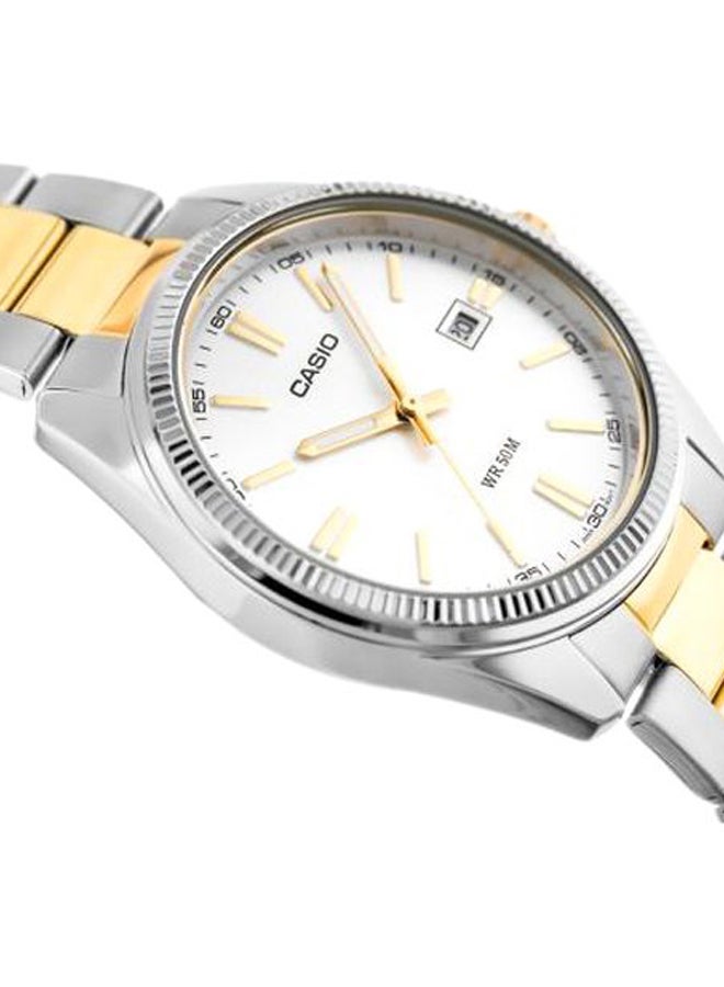 CASIO Women's Enticer Water Resistant Analog Watch LTP-1302SG-7AVDF - 30 mm - Gold/Silver - Image 4