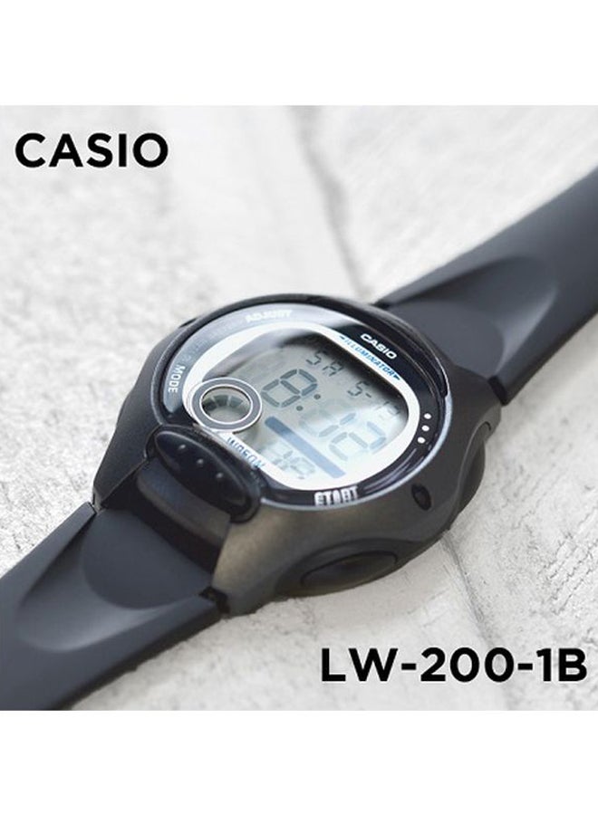 CASIO - Kids' Resin Digital Wrist Watch LW-200-1BVDF - Image 1