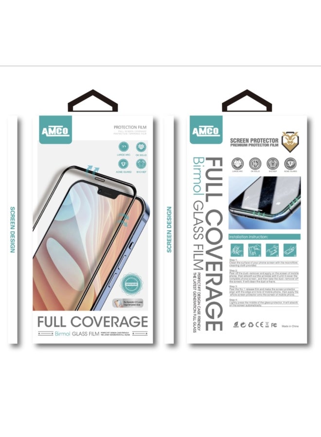 AMTCO 3D Tempered Glass Screen Protector For Apple iPhone 12 Max Clear/Black  - Image 4