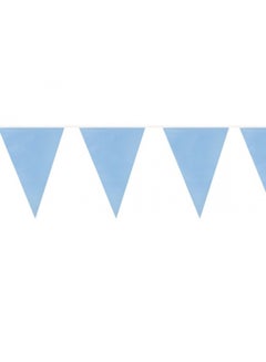 Party Time Triangle Pennant Party Banner Light Blue 3meter 