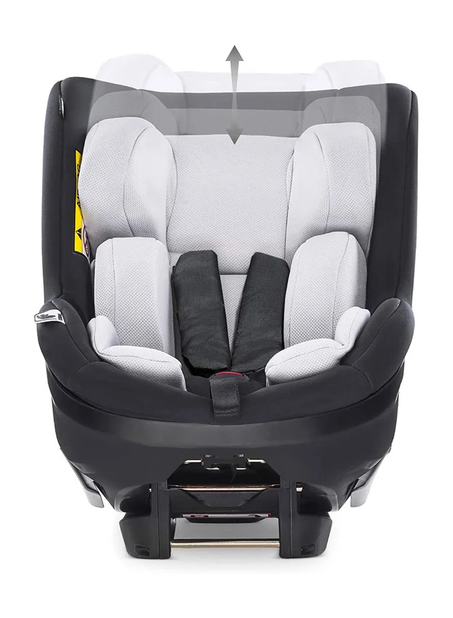 hauck Ipro Kids Set Car Seats, Plus Base, Isize, Rear - Facing From 40 - 105Cm Body Size, Forward - Facing From 76Cm Body Size, 0M To 4Y - Caviar