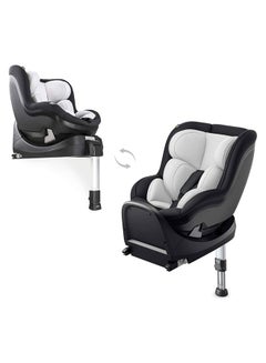 hauck Ipro Kids Set Car Seats, Plus Base, Isize, Rear - Facing From 40 - 105Cm Body Size, Forward - Facing From 76Cm Body Size, 0M To 4Y - Caviar  - Image 4