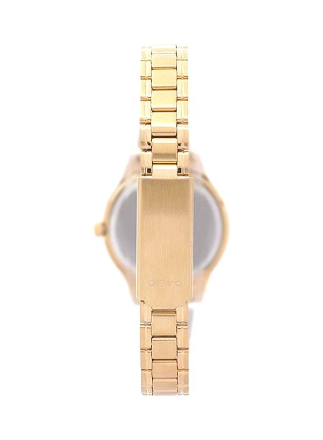 كاسيو ساعة يد انتايسر بعقارب طراز LTP-1128N-9A - قياس 27 مم - ذهبي للنساء - Image 5