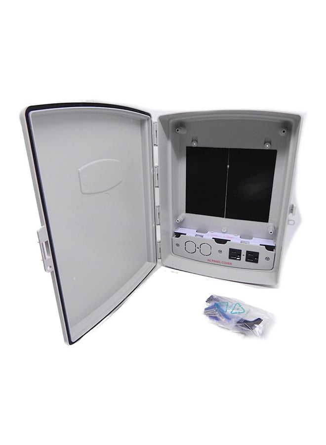 HyperLink 120 VAC Weatherproof Enclosure With Hook And Loop Mounting Grey 14x10x4inch - Image 2