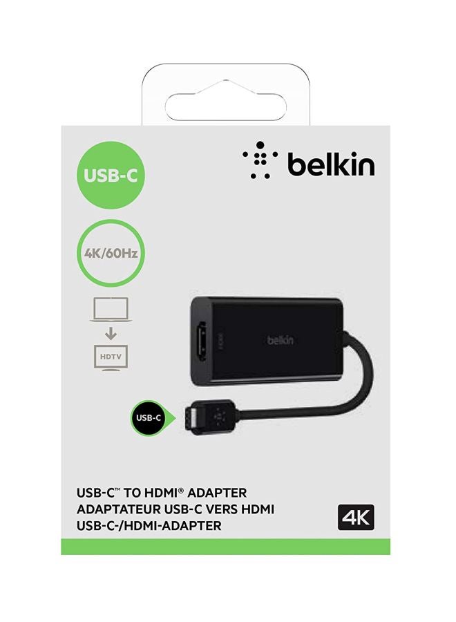 بيلكين كابل محوّل من منفذ USB Type C إلى منفذ HDMI أسود - Image 4