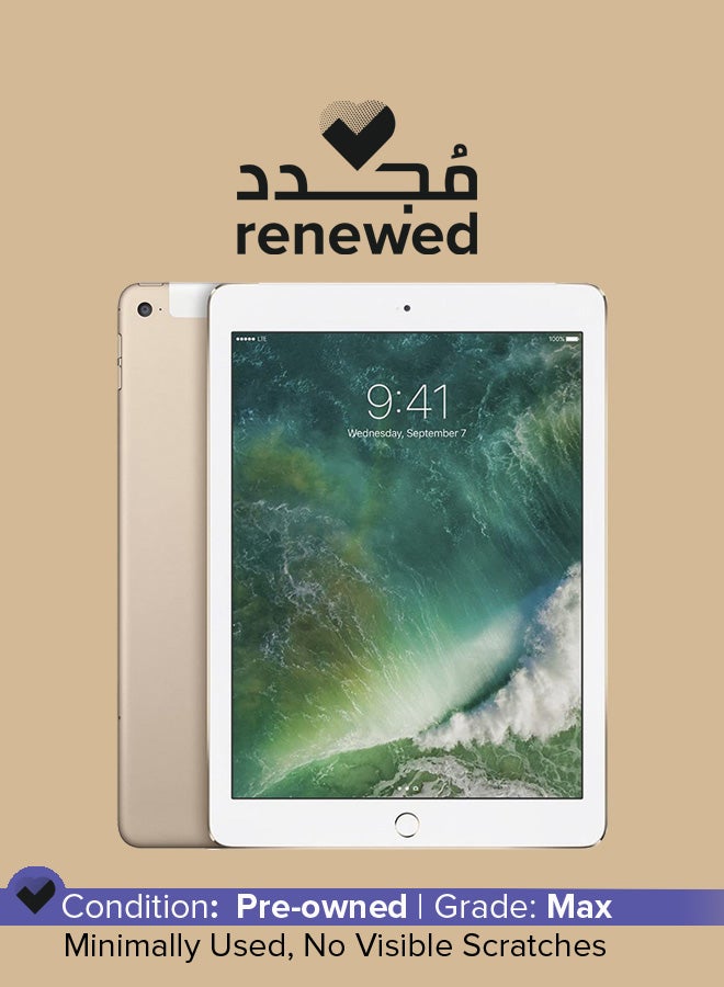 Apple Renewed - iPad Air 2 (2019) 9.7-Inch 2GB RAM 32GB Wi-Fi 4G LTE Gold - Image 1