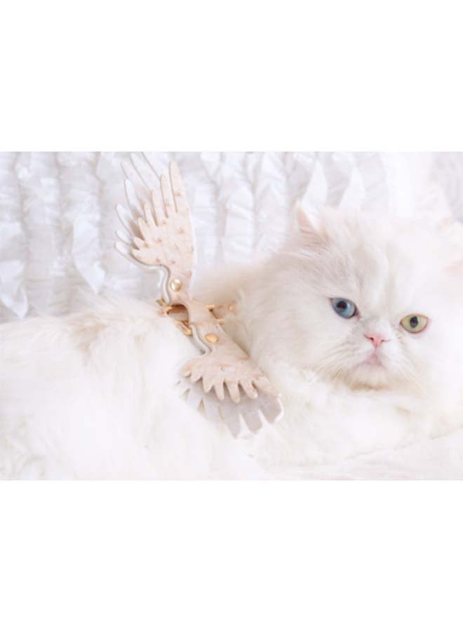 Dog Harness And Leash Set Beige 15.6inch - Image 2