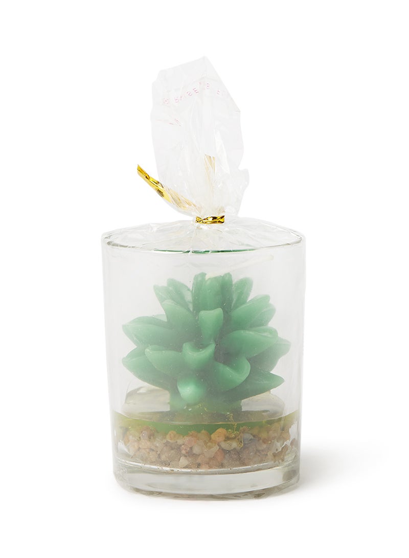 بابازام شمعة معطرة على شكل مرطبان صبار تصلح كهدية أخضر 7.5x6سم  - Image 1
