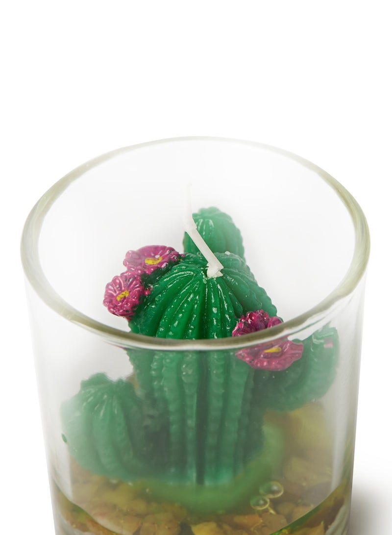 بابازام شمعة معطرة على شكل مرطبان صبار تصلح كهدية أخضر 7.5x6سم  - Image 4