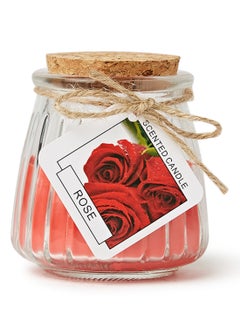 BABAZAM 12-Piece Luxury Jar Scented Candle Set Red/White 7 x 5.5cm  - Image 2
