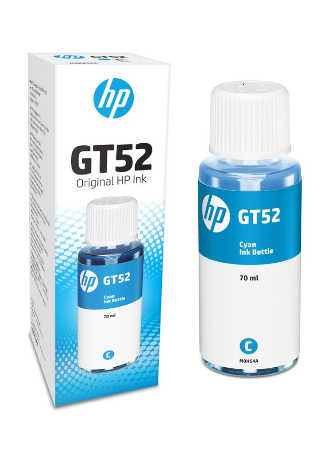 HP - GT52 Ink Bottle Cyan - Image 1