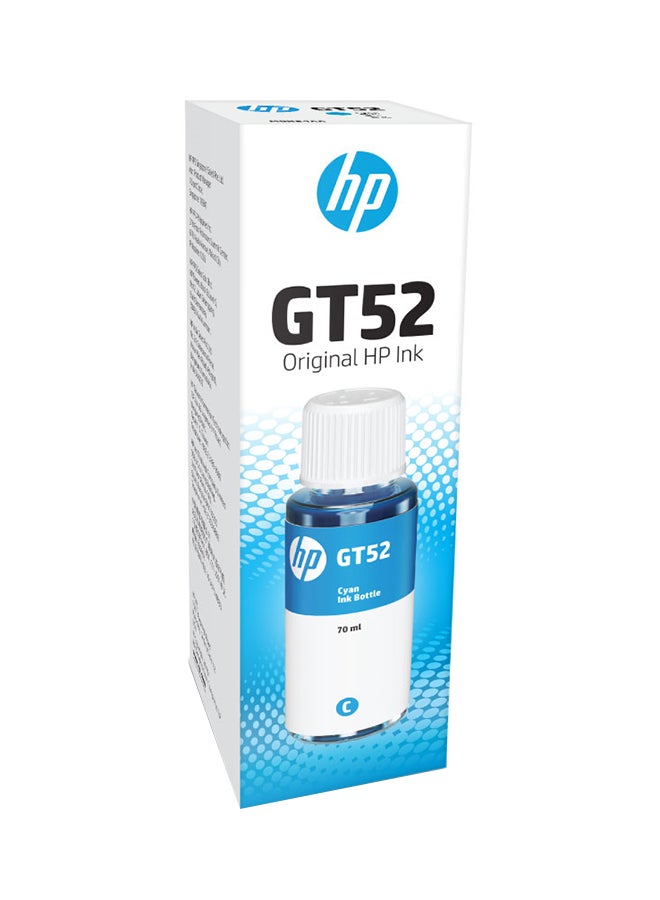 HP - GT52 Ink Bottle Cyan - Image 1