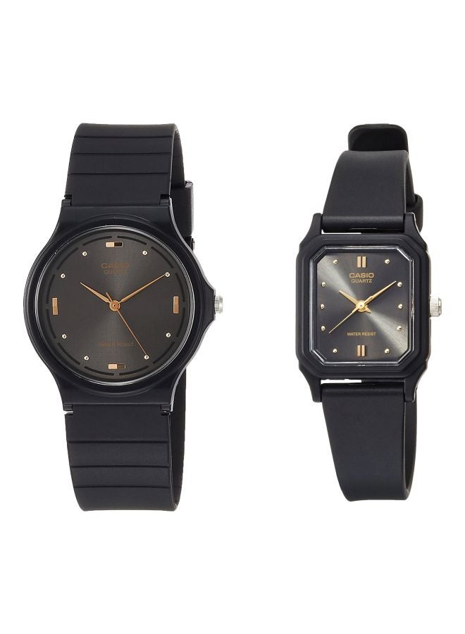 CASIO - Resin Analog Wrist Watch Set MQ-76-1A/LQ-142E-1A - Image 1