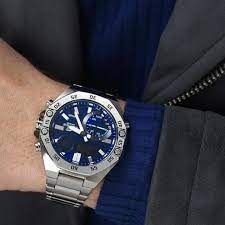 CASIO Men's Edifice Stainless Steel Watch Ecb-10D-2Adf - 51 mm - Silver - Image 2