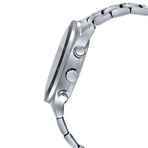 كاسيو ساعة يد كرونوغراف بسوار من الإستانلس ستيل طراز EFV-590D-1AVUDF - 51 مم - فضي للرجال - Image 2