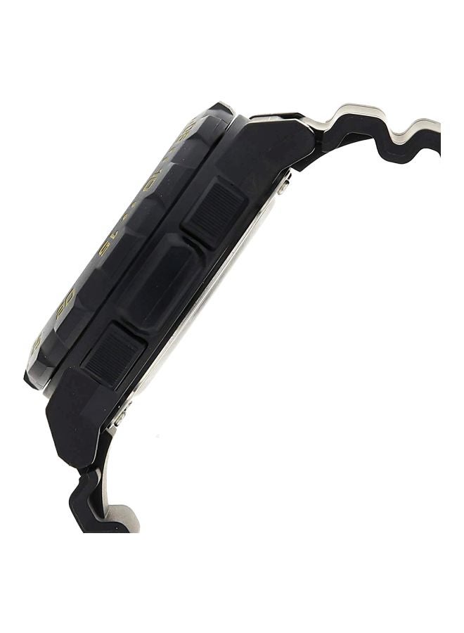 كاسيو ساعة يد كوارتز رقمية وبعقارب بسوار من الإستانلس ستيل طراز AEQ-100BW-9A - مقاس 48 مم - لون أسود للرجال  - Image 3