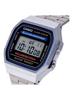 Men's Stainless Steel Digital Wrist Watch A168WA-1UWD - 36 mm - Silver - v1618994894/N11816436A_6