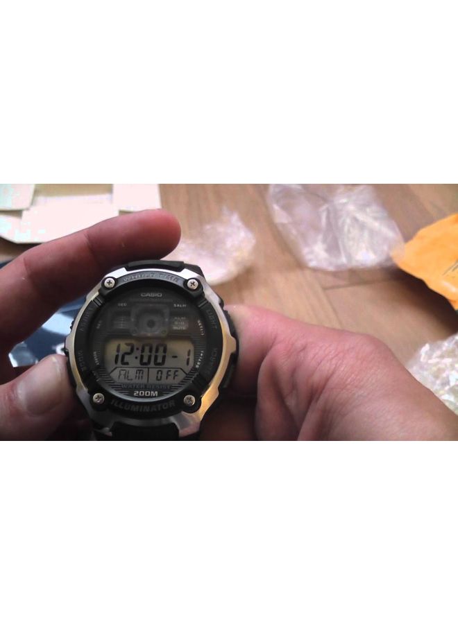 كاسيو ساعة يد رقمية كاجوال طراز AE-2000W-1AVDF - 52 مم - لون أسود للرجال - Image 5