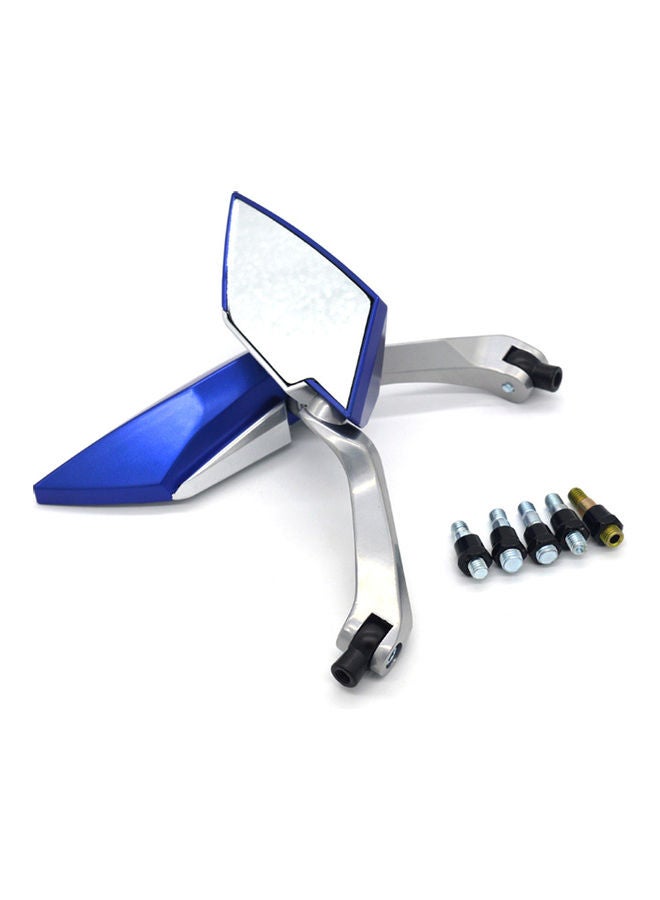 Generic 2-Piece Motorcycle Side Rear View Mirror Set 