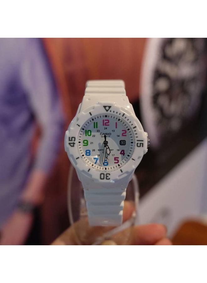 CASIO - Women's Enticer Quartz Analog Watch LRW-200H-7BVDF - 34 mm - White - Image 1