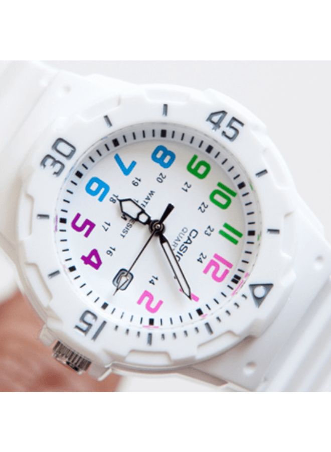 CASIO - Women's Enticer Quartz Analog Watch LRW-200H-7BVDF - 34 mm - White - Image 1