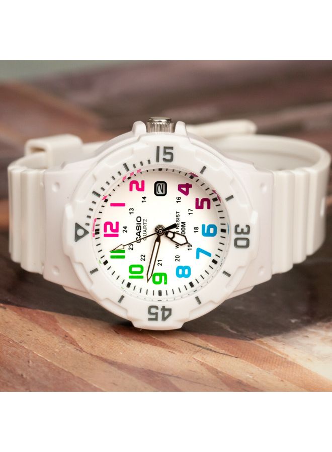 CASIO - Women's Enticer Quartz Analog Watch LRW-200H-7BVDF - 34 mm - White - Image 1