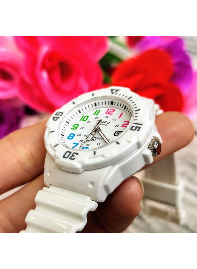 CASIO - Women's Enticer Quartz Analog Watch LRW-200H-7BVDF - 34 mm - White - Image 1