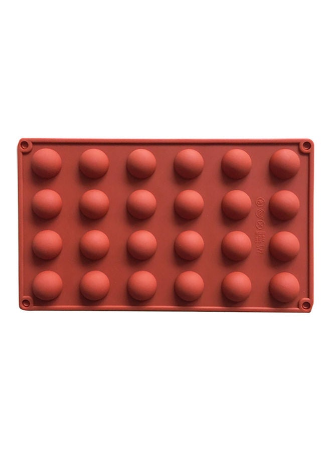 24 Cavities Chocolate Mold Brown 20 x 10 x 20cm - Image 2
