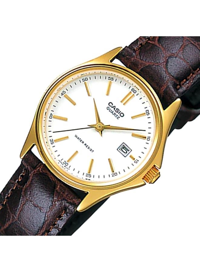 CASIO Women's Leather Quartz Analog Watch LTP-1183Q-7ADF - 32 mm - Brown - Image 4