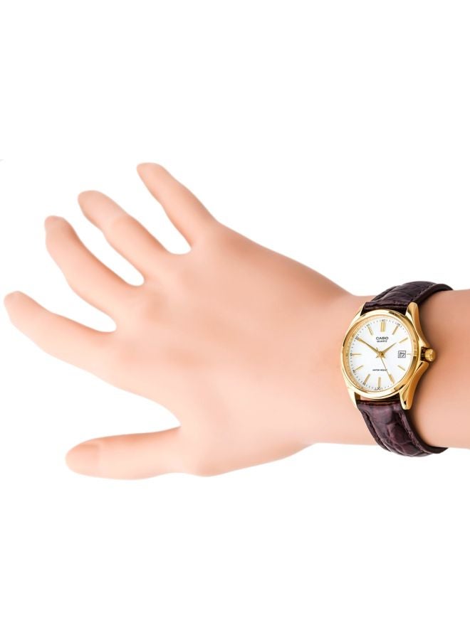 CASIO Women's Leather Quartz Analog Watch LTP-1183Q-7ADF - 32 mm - Brown - Image 5