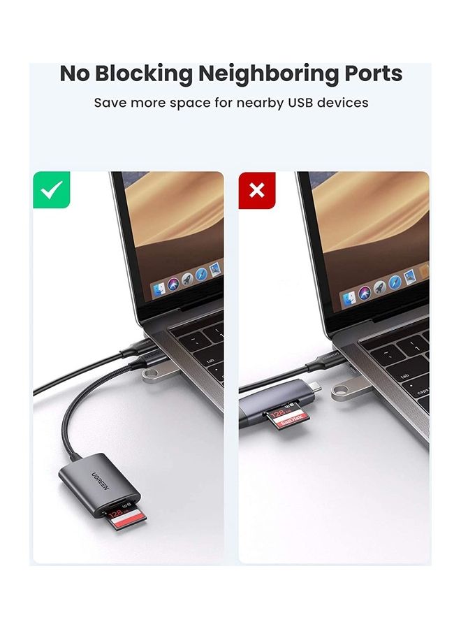 قارئ بطاقة SD USB C Micro SD قارئ بطاقة USB 3.0 OTG محول بطاقة الذاكرة متوافق مع TF، SD، Micro SD، SDXC، SDHC، MMC، RS-MMC، Micro SDXC، Micro SDHC لأجهزة MacBook Pro، iPad Pro - v1618999058/N46802625A_6