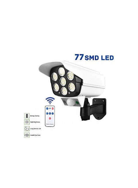 LED Solar Motion Sensor Light Black