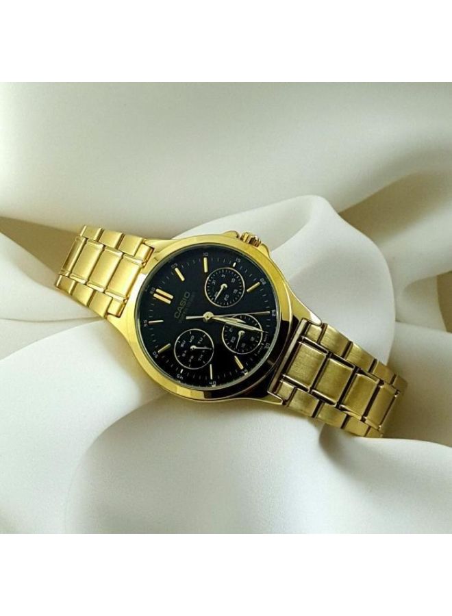 CASIO - Women's Stainless Steel Analog Watch LTP-V300G-1AUDF - 38 mm - Gold - Image 1