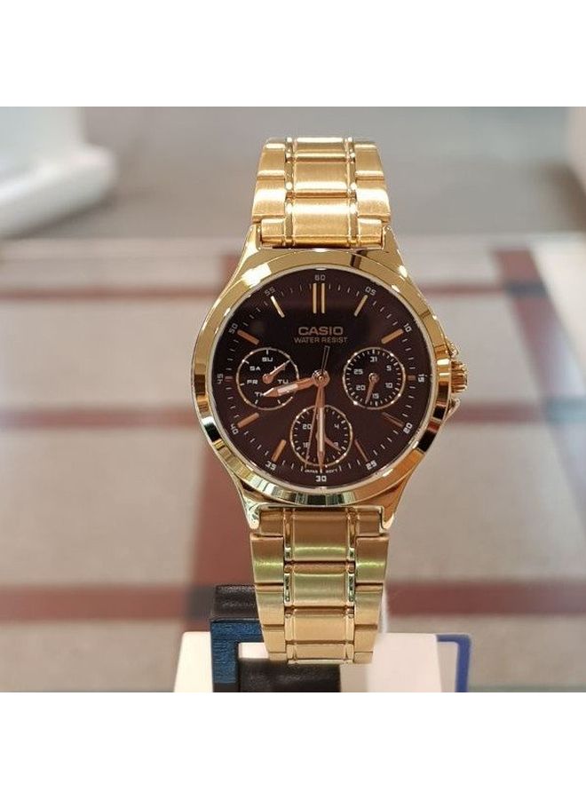 CASIO - Women's Stainless Steel Analog Watch LTP-V300G-1AUDF - 38 mm - Gold - Image 1