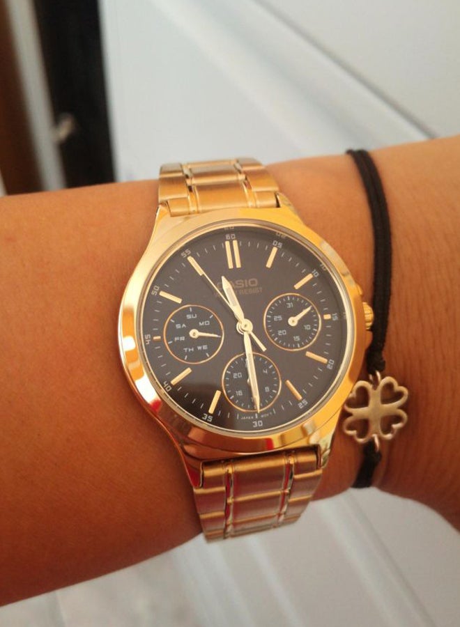 CASIO - Women's Stainless Steel Analog Watch LTP-V300G-1AUDF - 38 mm - Gold - Image 1