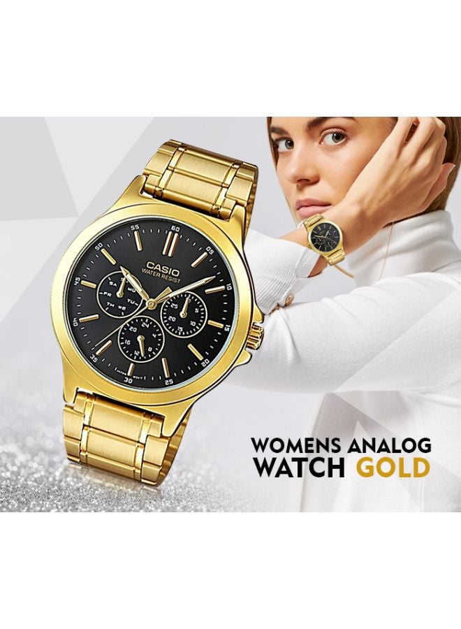 CASIO - Women's Stainless Steel Analog Watch LTP-V300G-1AUDF - 38 mm - Gold - Image 1