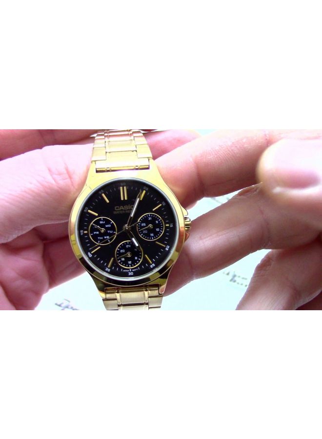 CASIO - Women's Stainless Steel Analog Watch LTP-V300G-1AUDF - 38 mm - Gold - Image 1