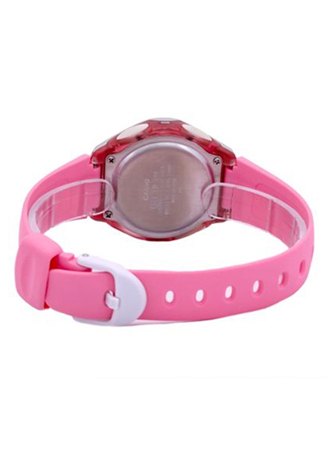 كاسيو ساعة يد رقمية ومقاومة للشباب طراز LW-200-4BV - 35 مم - لون وردي للنساء - Image 2