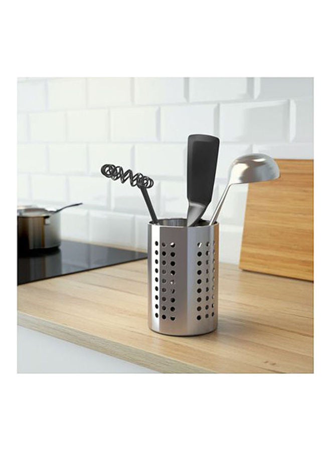 رف لأدوات المطبخ، مصنوع من الستانلس ستيل فضي 18سم